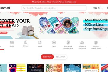 A scroll through the Booksmart storefront, from the Discover Your Next Read banner past rows of bestsellers, its featured authors and reader reviews, to the newsletter sign-up and the footer.